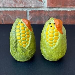 Vintage Ceramic Japanese Corn on the Cob Salt and Pepper Shakers